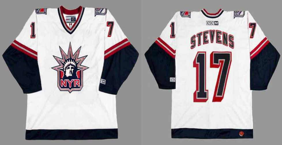2019 Men New York Rangers #17 Stevens white CCM NHL jerseys